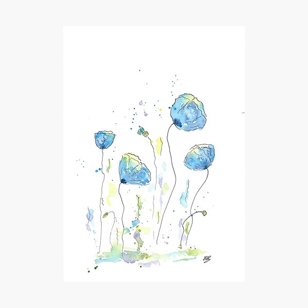 Item preview, Watercolor Poppy designed and sold by MABArtStudio.
