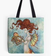 Mermaid and Octopus Tote Bag