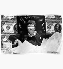 Scarface Black and White Design Poster