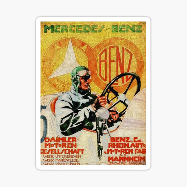 German vintage Auto ad 1926 Sticker