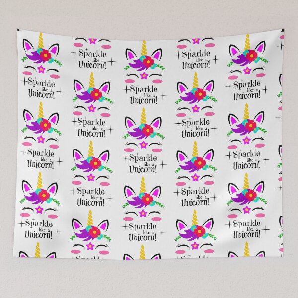 Item preview, Adorable Colorful Cartoon Sparkle Like a Unicorn designed and sold by MiscellanyShop.