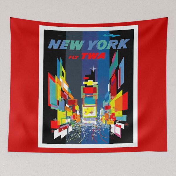 Item preview, NEW YORK : Vintage Airline Travel Advertising Print designed and sold by posterbobs.