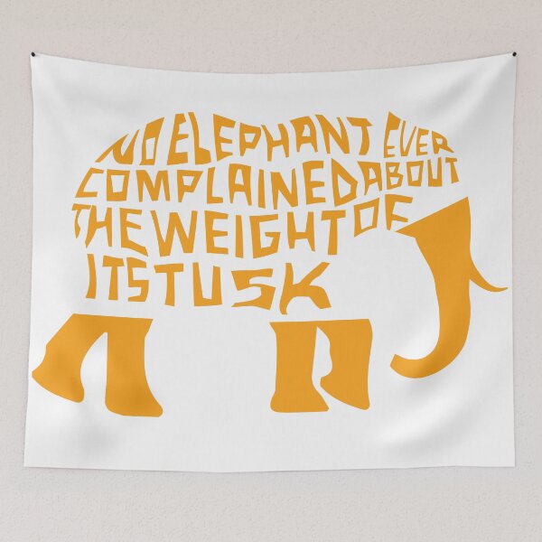 Item preview, Elephant Quote designed and sold by amardis15.
