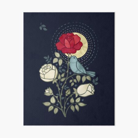 The Nightingale and the Rose Art Board Print