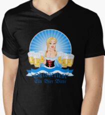 Ein Bier Bitte One Beer Please German Oktoberfest T-Shirt Men's V-Neck T-Shirt