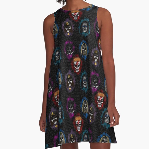 Errorface skull Icons A-Line Dress