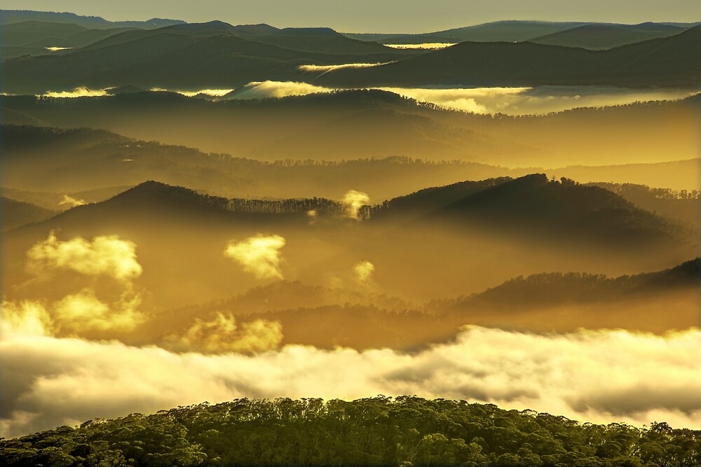 Parallel Mountain Ridges