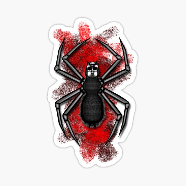 Errorface Skull Spider Sticker