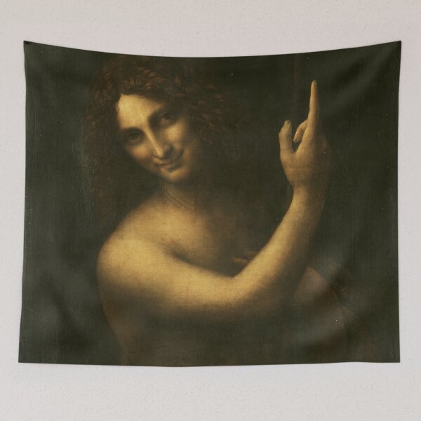 Item preview, St. John the Baptist (Leonardo) designed and sold by ArtHistorical.