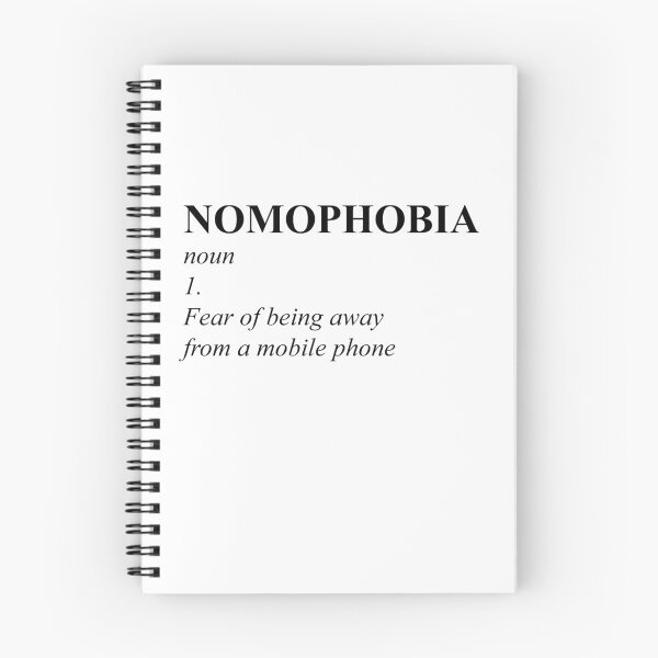 Item preview, Nomophobia verb designed and sold by Profashionall.