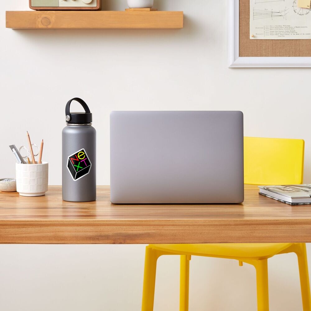 "Steve jobs next logo 80s" Sticker by Fifi Redbubble