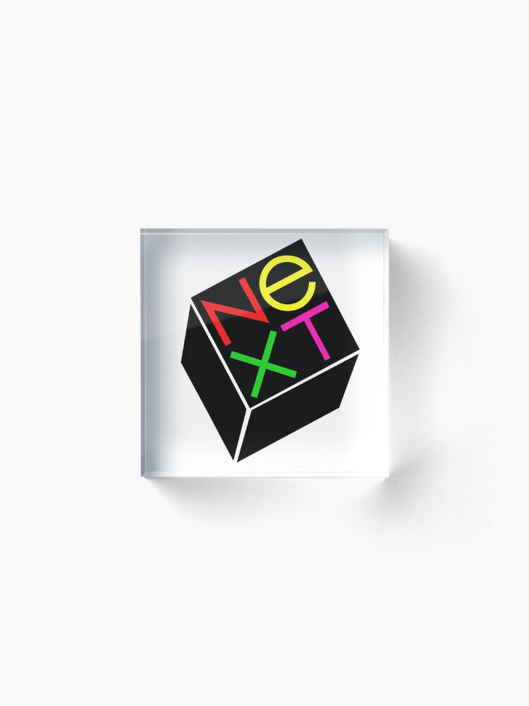"Steve jobs next logo 80s" Acrylic Block by Fifi Redbubble