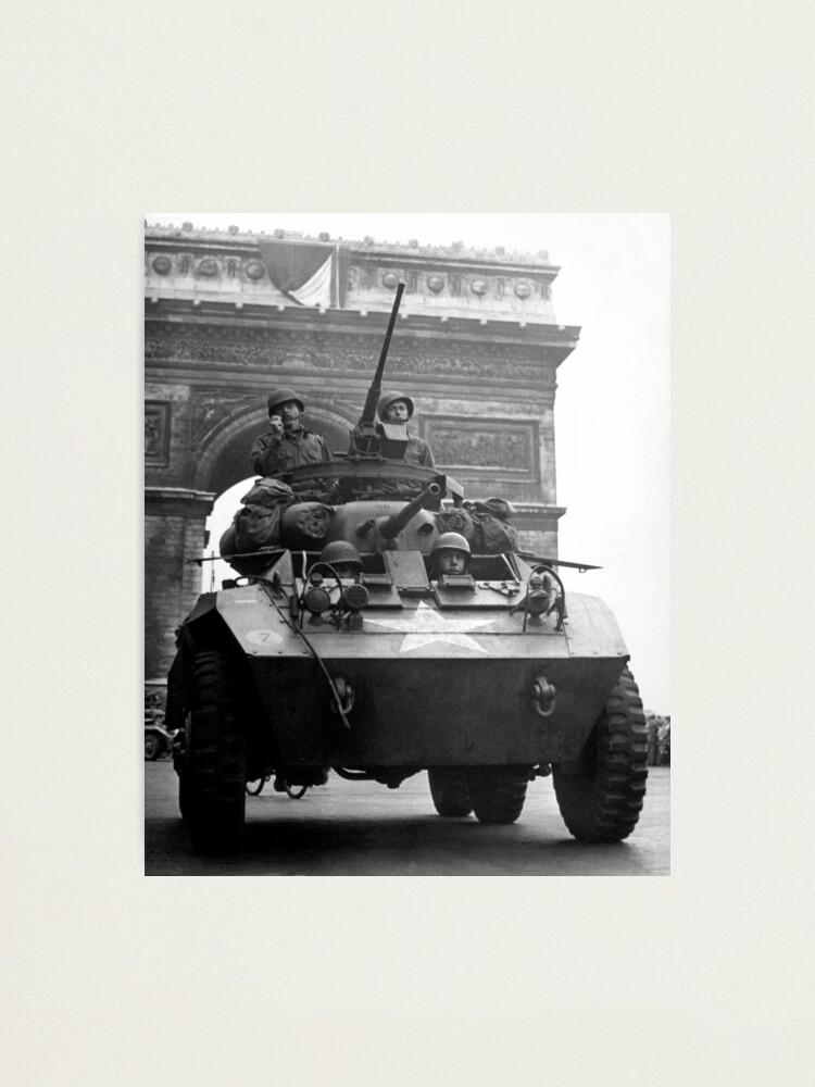 Lámina fotográfica «Tropas de EE. UU. - Arc de Triomphe - Segunda Guerra  Mundial París - 1944» de warishellstore | Redbubble