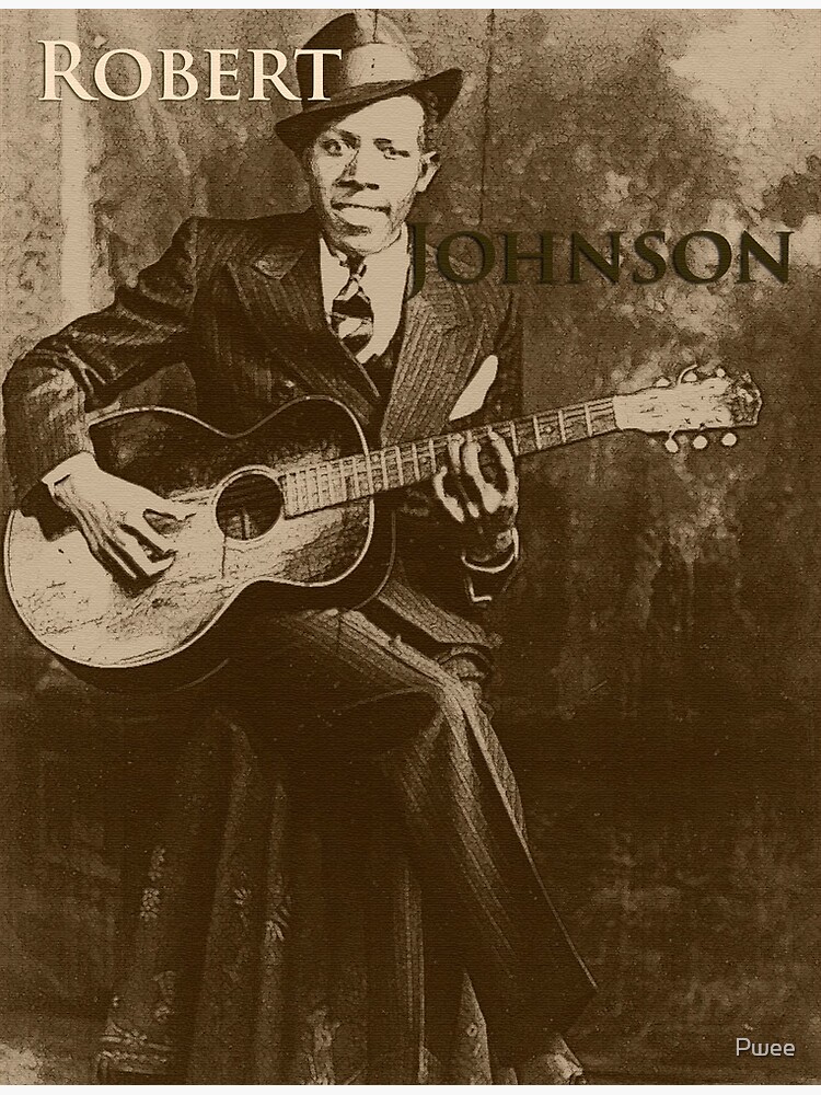 Robert Johnson Framed Art Print For Sale By Pwee Redbubble   Flat,750x,075,f Pad,750x1000,f8f8f8 