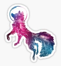 Astronaut Fox Sticker