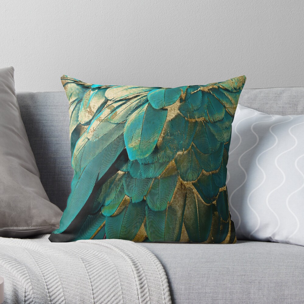 feather throw pillows