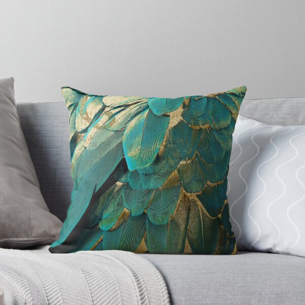 Item preview, Feather Glitter Teal and Gold designed and sold by Sasha Art Gallery.