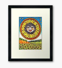 SUNFLOWER LANDSCAPE Framed Print