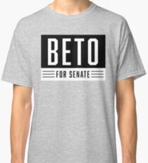 BETO FOR U.S. SENATE - WHITE ON BLACK Classic T-Shirt