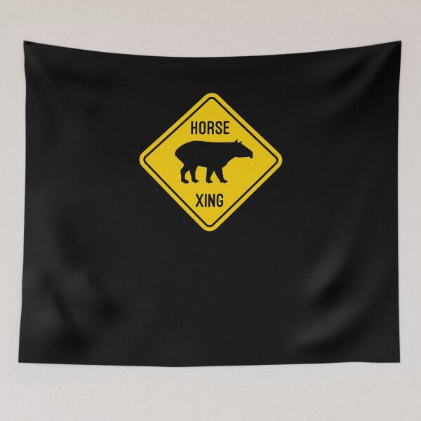 Item preview, Horse Crossing - Funny Ex-Mormon Design with Tapir designed and sold by brizodesign.
