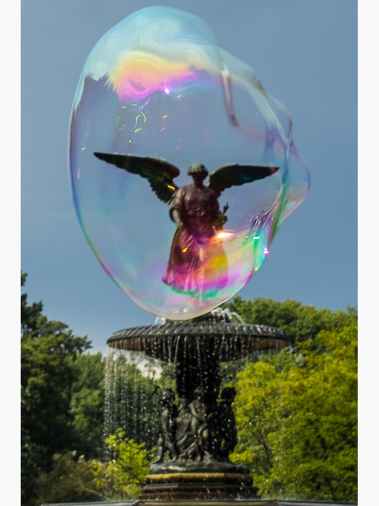 "Bubbles at Bethesda Terrace, Central Park New York" Sticker for Sale