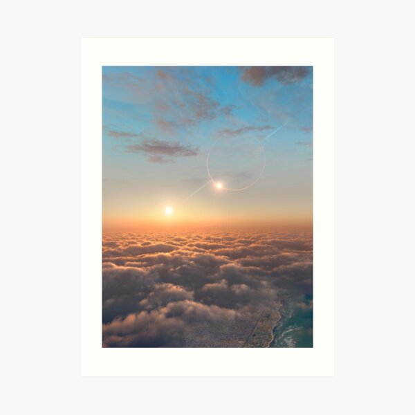 Planet of Kepler 35 Art Print