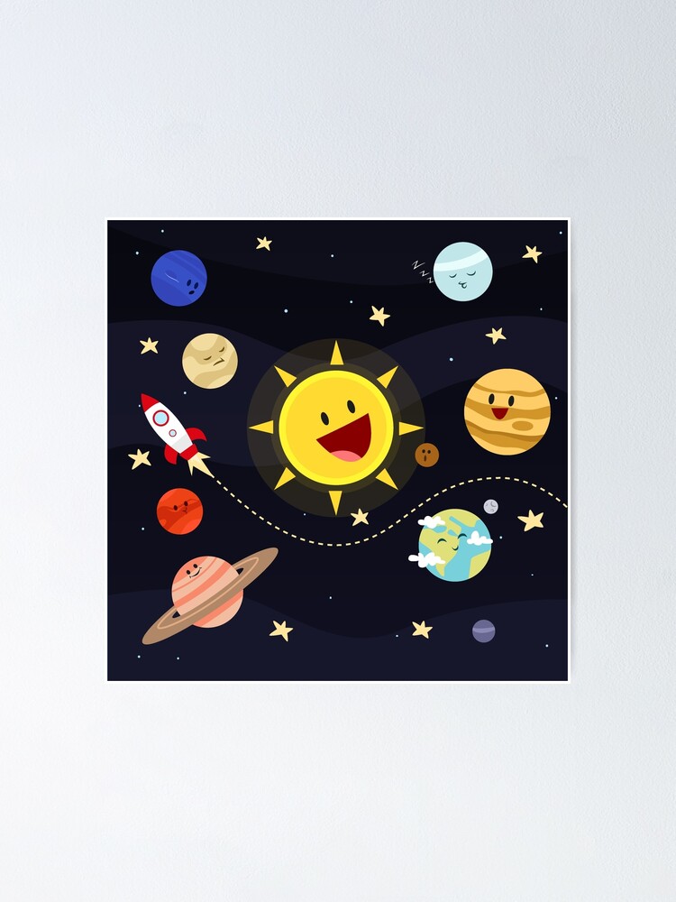 Póster for Sale con la obra «Sistema solar para niños, SOLO PARA NIÑOS» de  mcaussieb