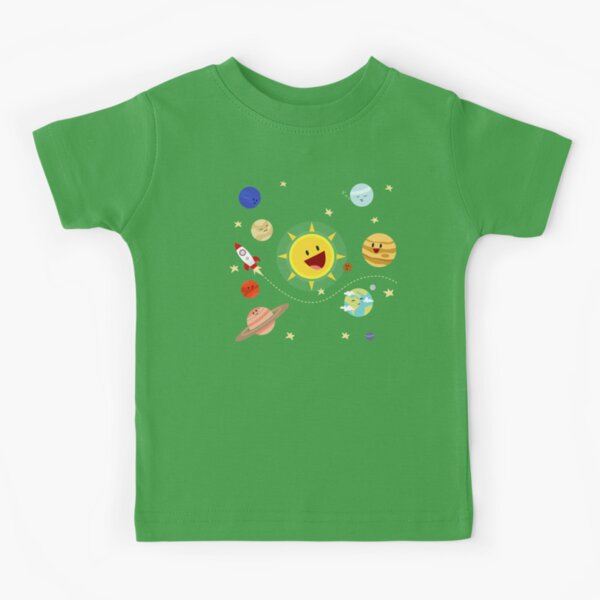 Kids Solar System P2 Kids T-Shirt