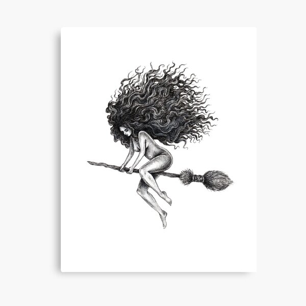 Broom Rider Canvas Print