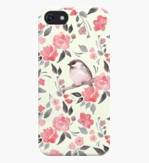 Watercolor floral background with cute bird /2 iPhone SE/5s/5 Case