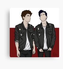 dan and phil - matchy Canvas Print