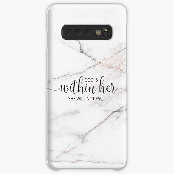 God is within her she will not fall - Marble Samsung Galaxy Snap Case