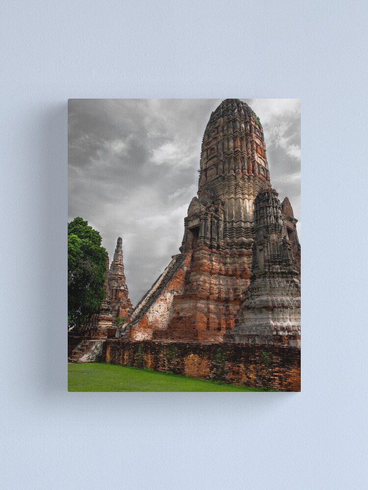 Thumbnail 1 of 3, Canvas Print, Wat Chaiwatthanaram designed and sold by darren-j-mcleod.