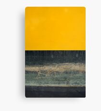 Yellow on Blue Canvas Print