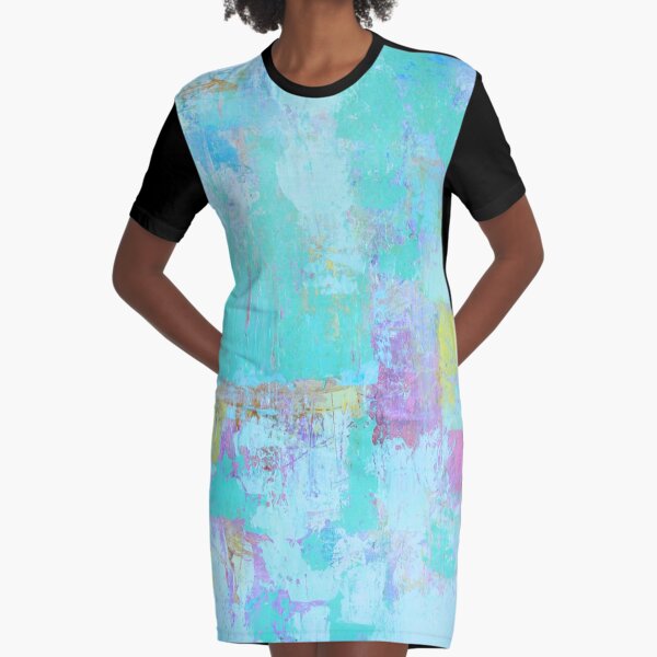Abstract Modern Blue products Graphic T-Shirt Dress