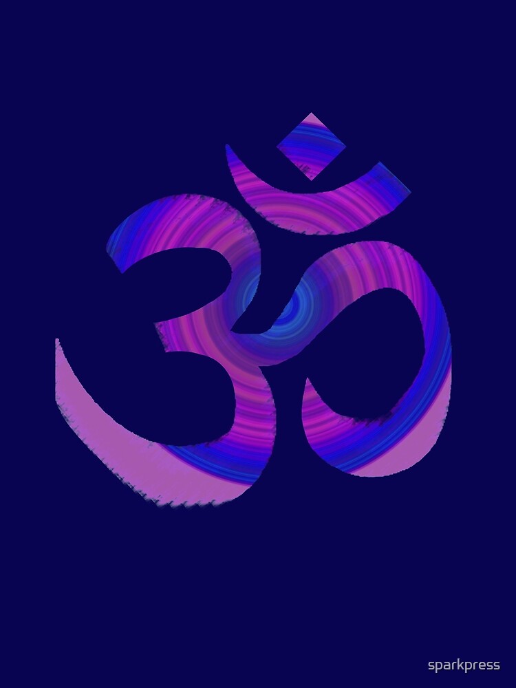 Om Yoga Meditation Design, Purple + Pink, Namaste! by sparkpress