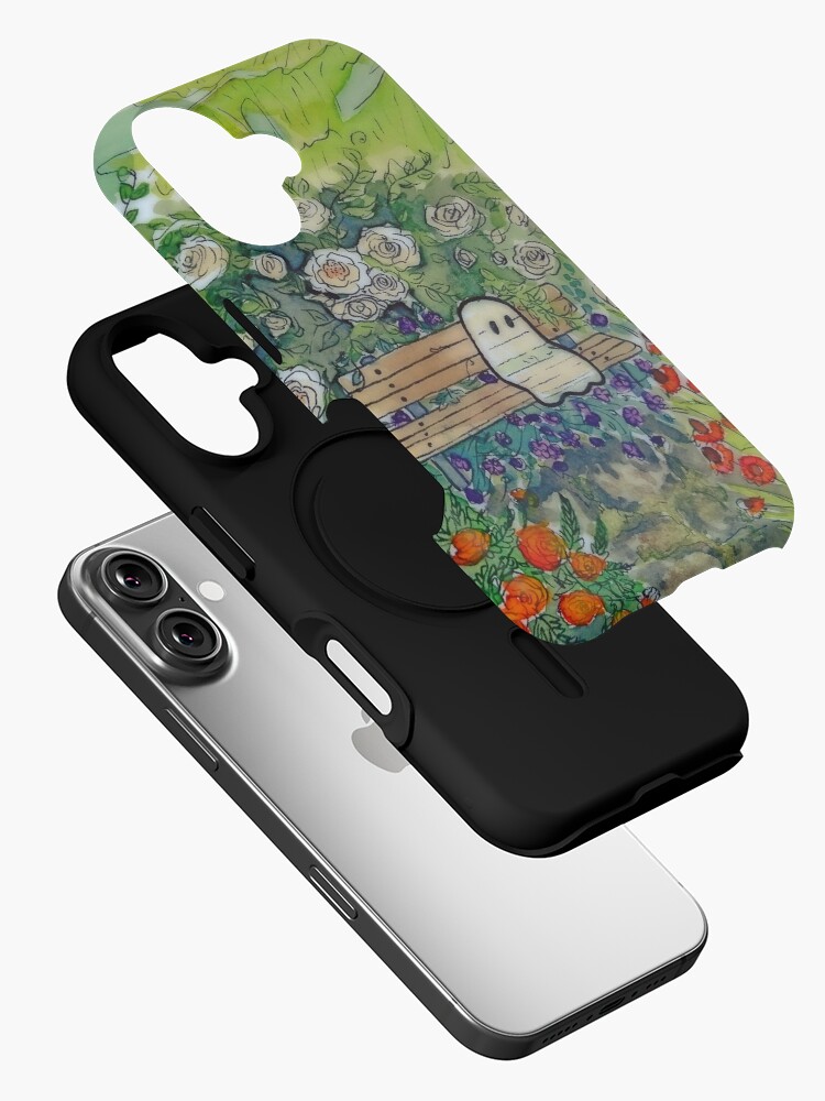 Aperçu 2 sur 4. Coque iPhone avec l'œuvre Le verre qui disparaît* créée et vendue par mamawolf9013.