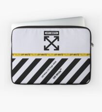 Funda para portátil Off White Cover Full rayas blancas y negras