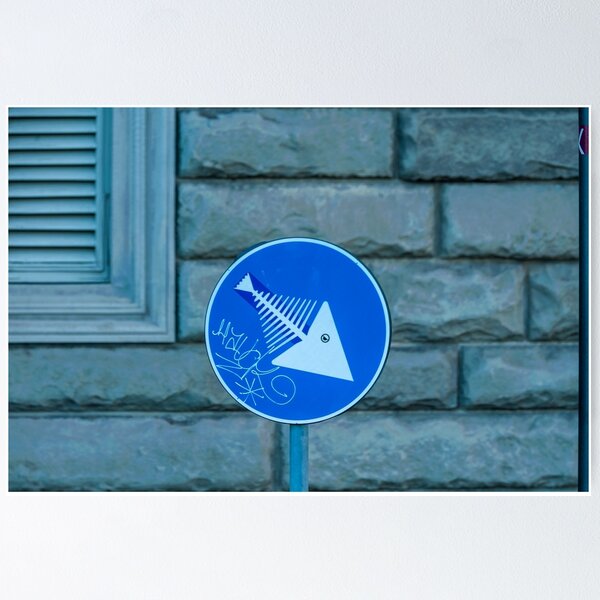 Item preview, Roadsign Fish designed and sold by metriognome.