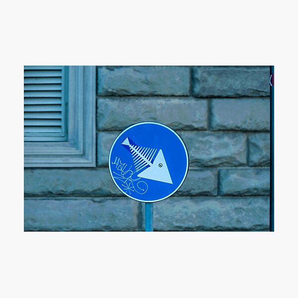 Item preview, Roadsign Fish designed and sold by metriognome.