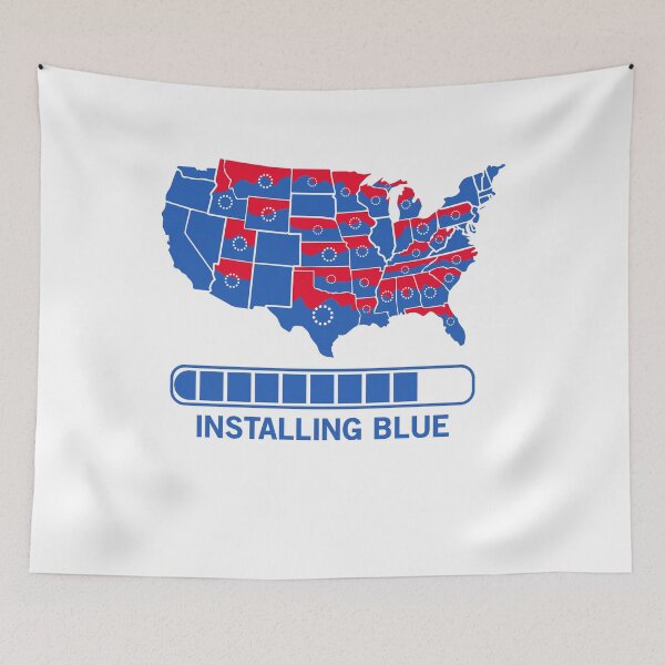 Item preview, Vote blue wave digital - USA installing blue designed and sold by ShadySchatten.