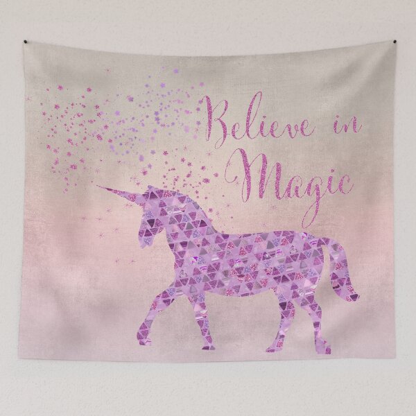 Item preview, Unicorn Glitter Style Believe in Magic designed and sold by Sunnytime.