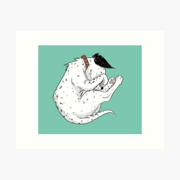 Puppy Roll Art Print