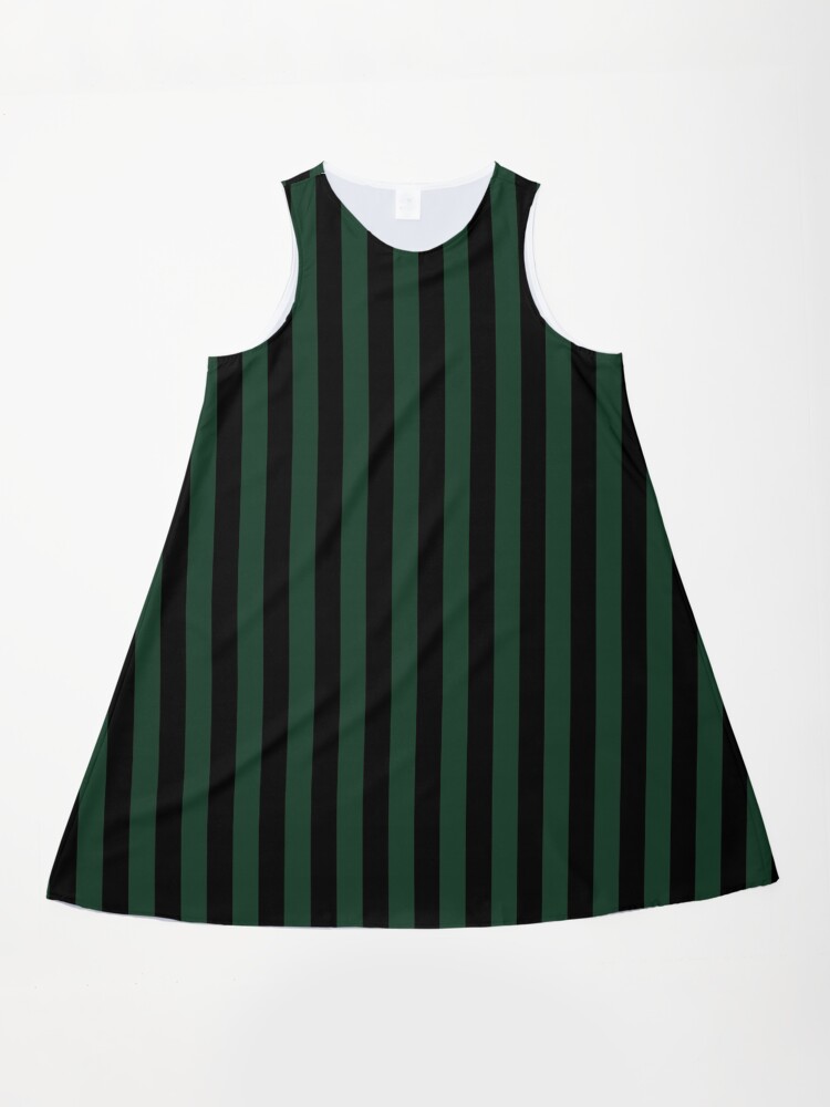 Phthalo Green and Black Vertical Stripes" A-Line Dress for Sale by  ColorPatterns | Redbubble