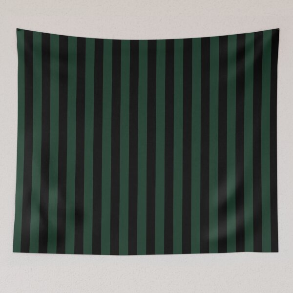 Item preview, Phthalo Green and Black Vertical Stripes designed and sold by ColorPatterns.