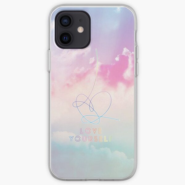 BTS Love Yourself Answer Pastel Clouds Kpop Merchandise iPhone Soft Case