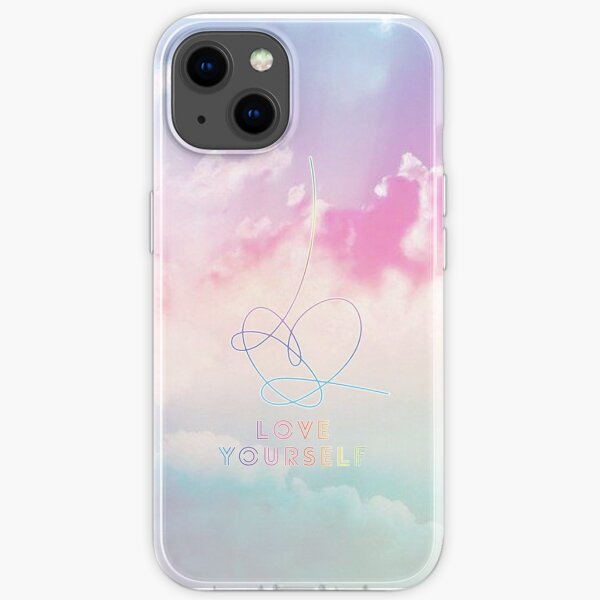 BTS Love Yourself Answer Pastel Clouds Kpop Merchandise iPhone Soft Case