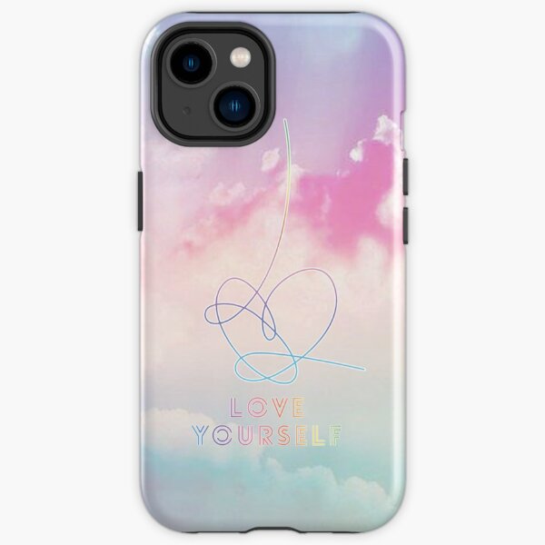 BTS Love Yourself Respuesta Pastel Clouds Kpop Merchandise Funda resistente para iPhone