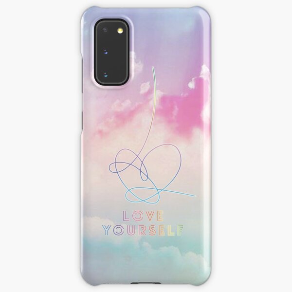 BTS Love Yourself Answer Pastel Clouds Kpop Merchandise Samsung Galaxy Snap Case