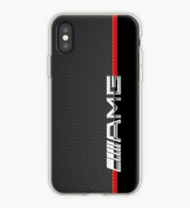 Vinilo o funda para iPhone mercedes benz amg logo carbono
